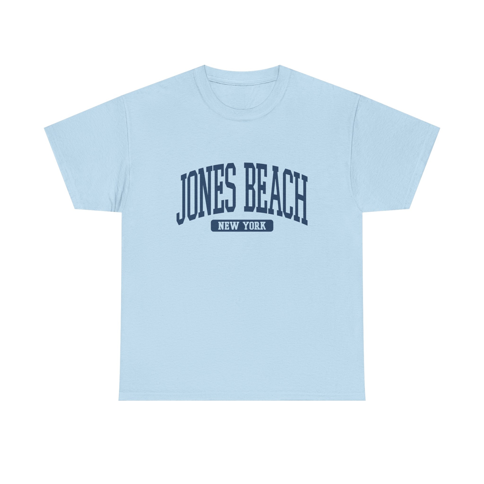 Jones Beach New York Souvenir Simple Summer Aesthetic T-Shirt Light Blue gallery