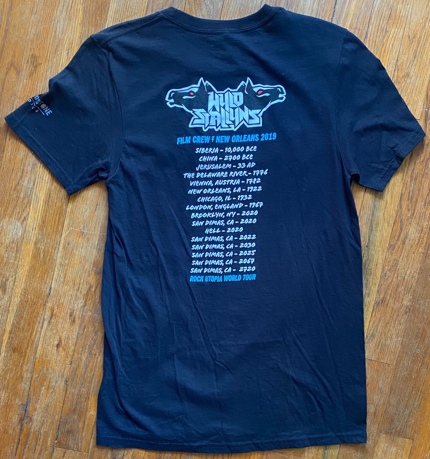 2019 Bill & Ted Face the Music RARE Film Crew Only Double Sided T Shirt Small gallery