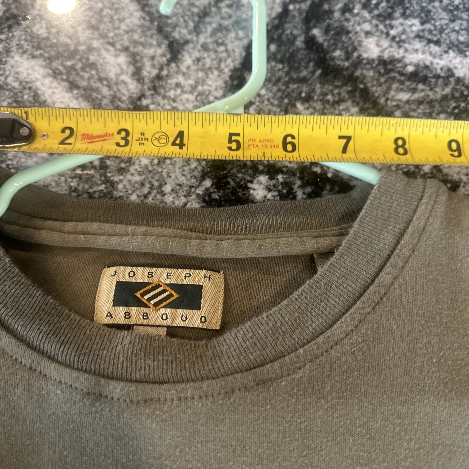 Joseph Abboud Short Sleeve T Shirt Size M Vintage Plain Stripes Logos Loose Fit gallery
