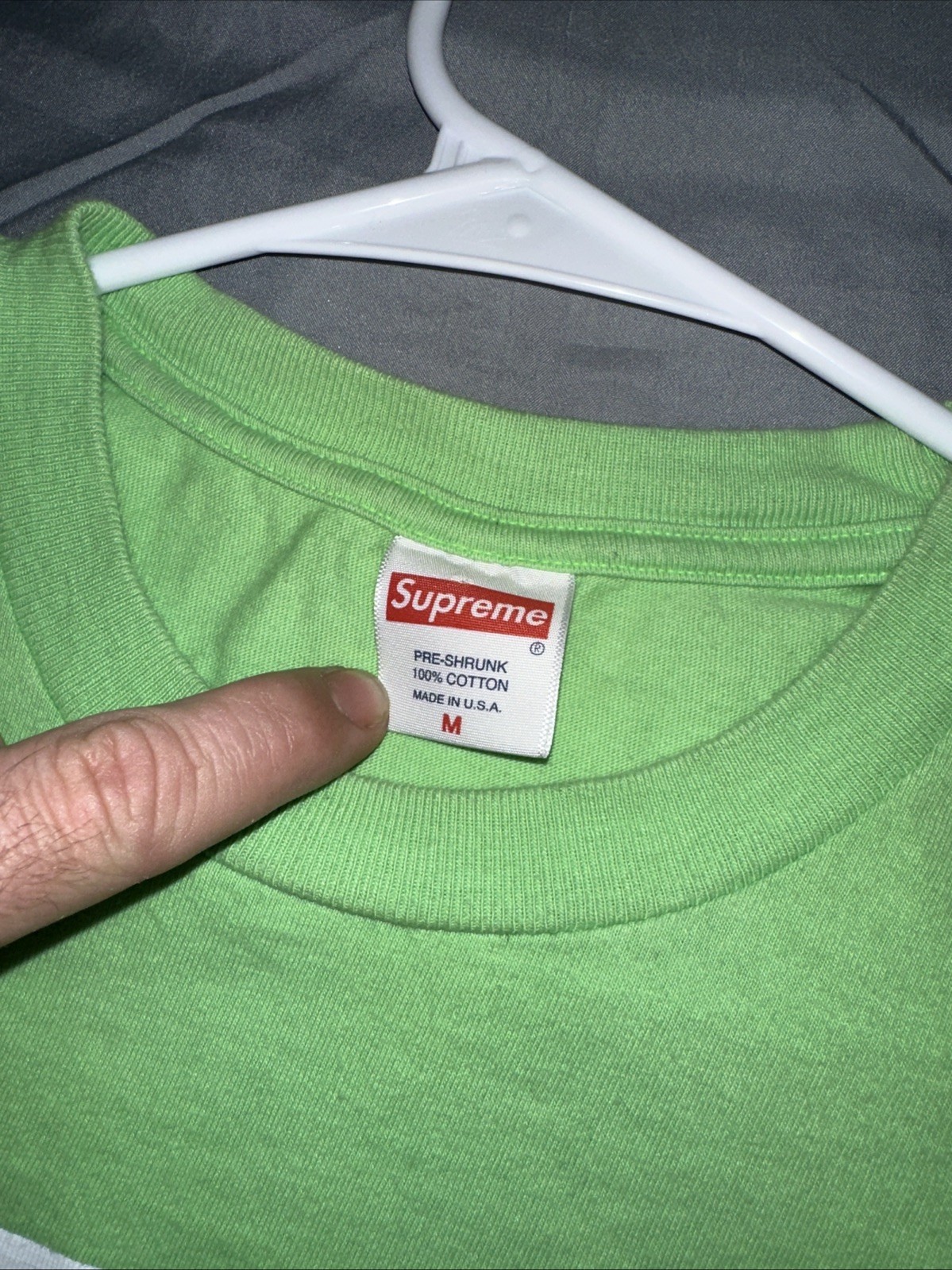 Supreme Men's Short Sleeve T-Shirt OutKast Lime Green Medium gallery