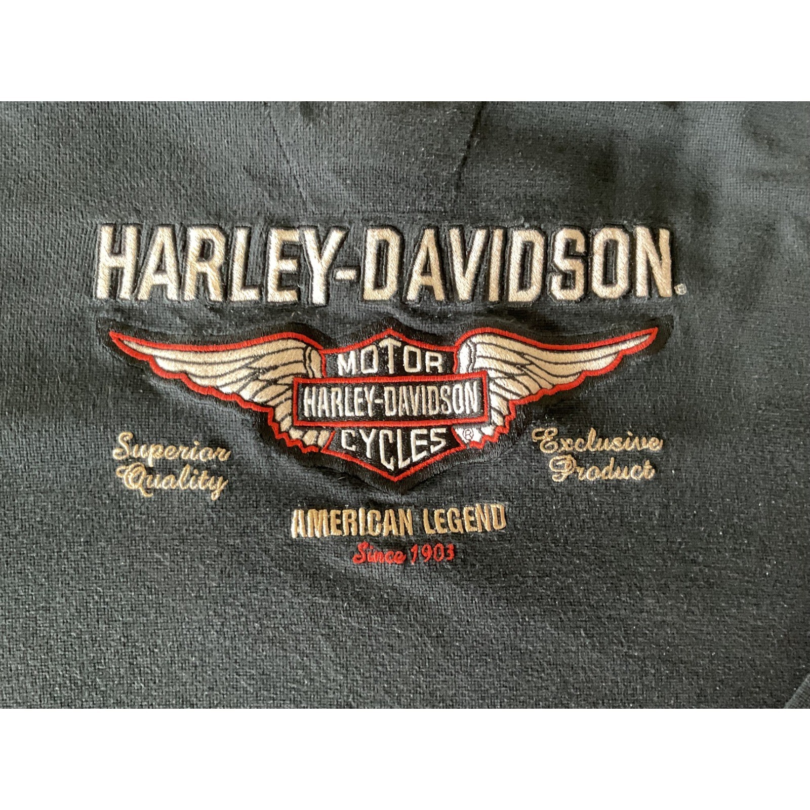 Harley-Davidson Mens Black Waffle Knit Henley American Legend Shirt 99011-07VM gallery