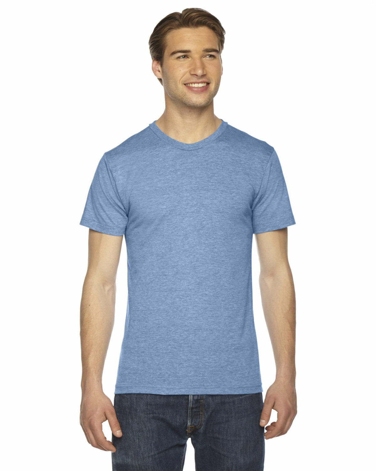 American Apparel Unisex Polyester/Cotton/Rayon Triblend Track T Shirt TR401 gallery