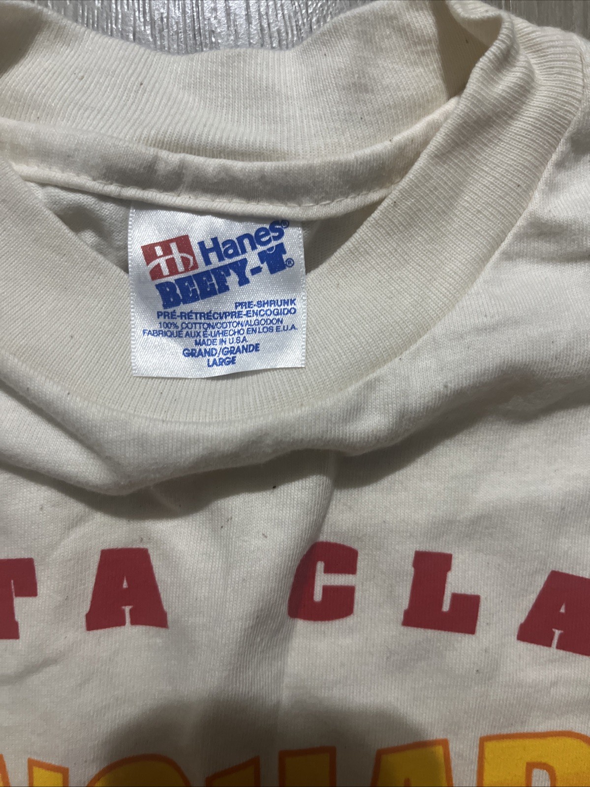 Hanes 1990s Santa Clara Vanguard Next Generation Large Cream Color gallery