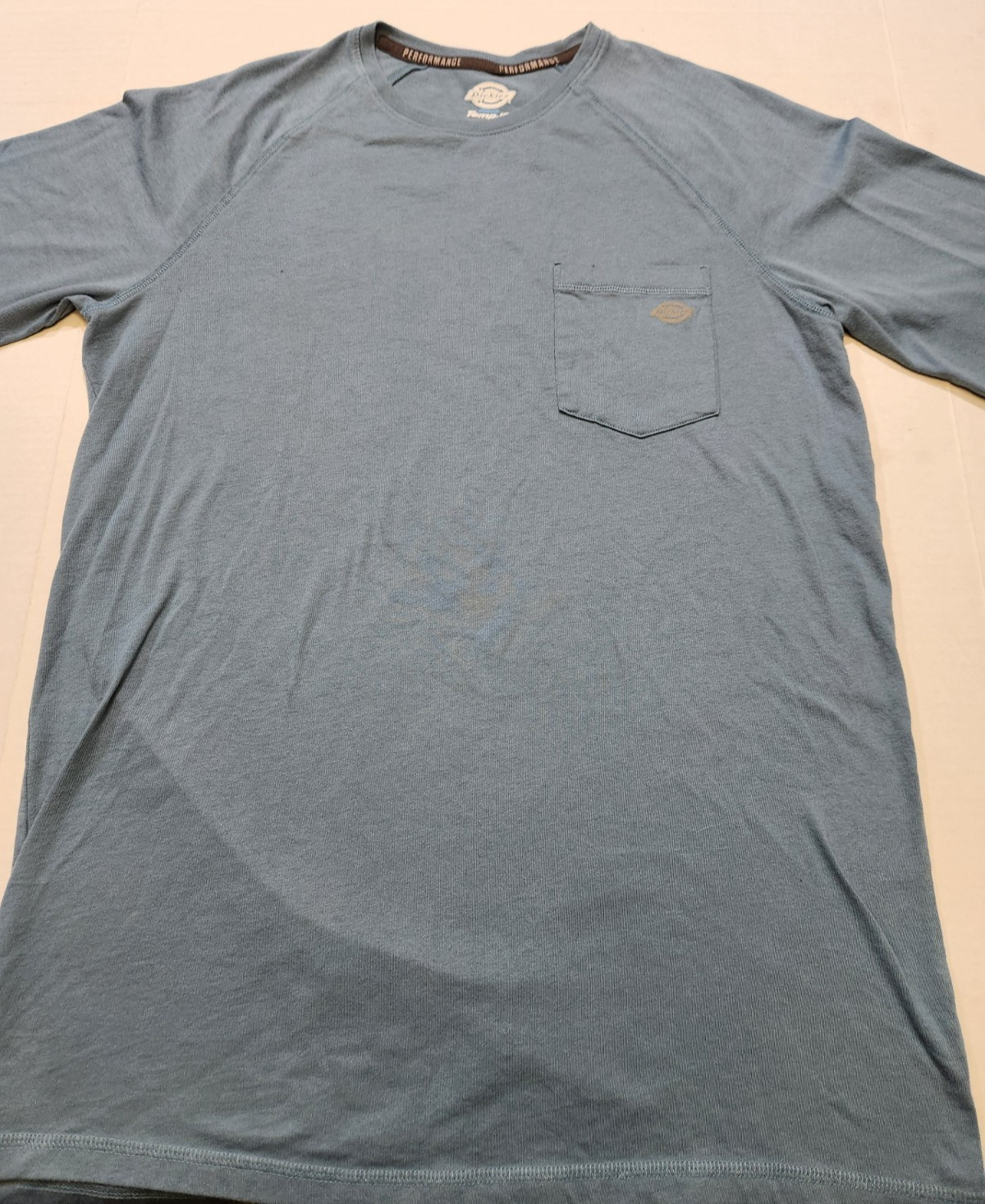 Dickies Cooling Temp IQ Performance Blue Pocket T-Shirt LT gallery
