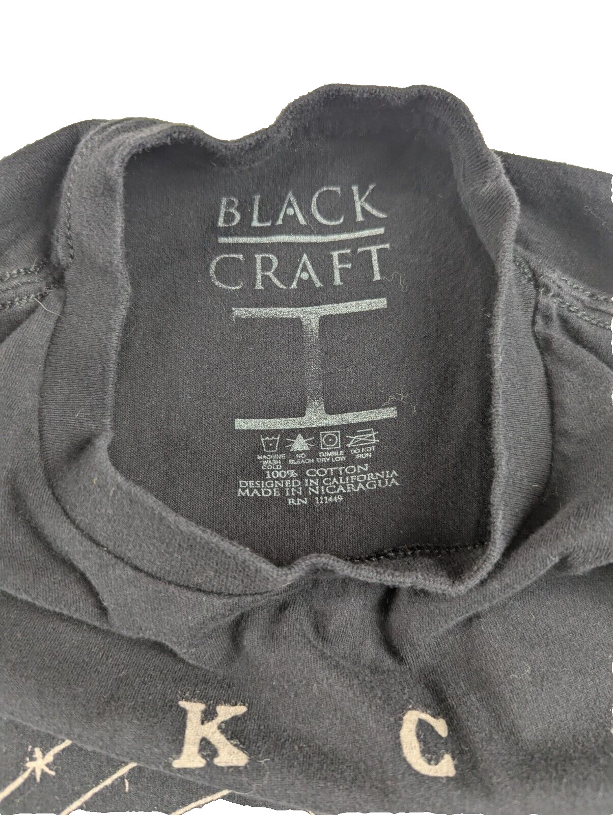 BlackCraft Cult Salem Grotesque Gothic Slim Fit Black T-Shirt Men S Streetwear gallery