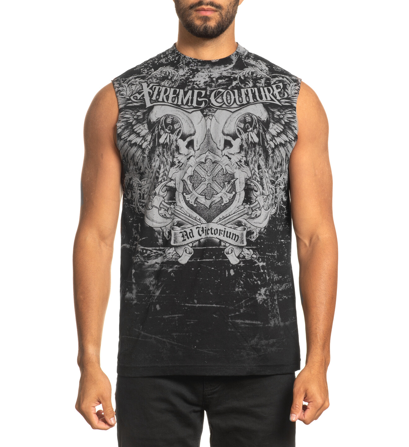 Xtreme Couture by Affliction Men's Muscle Tee-Shirt Predato Tank Biker Skull gallery