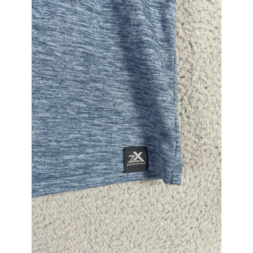 ZeroXposur Men's Blue Raglan Active Short Sleeve Shirt Size S Lightweight gallery