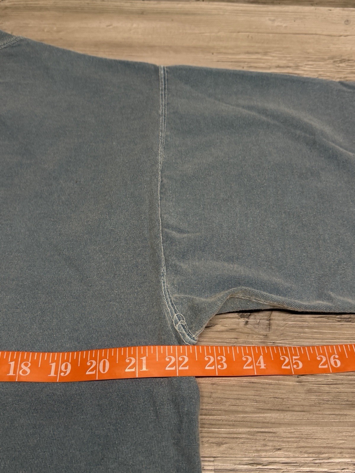 Vintage Faded Blue Short Sleeve Pocket T-Shirt Made in USA Galt Sand Mens Large gallery