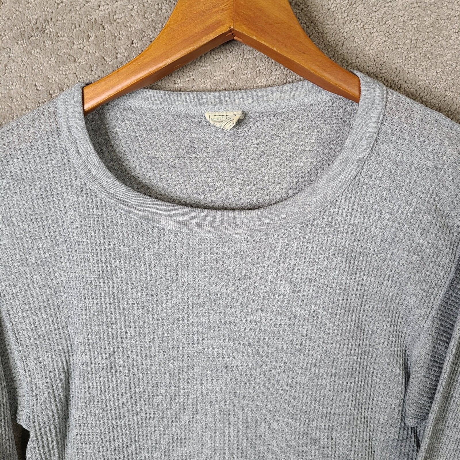 North West Territory Shirt Mens XL Gray Waffle Knit Thermal Long Sleeve USA gallery