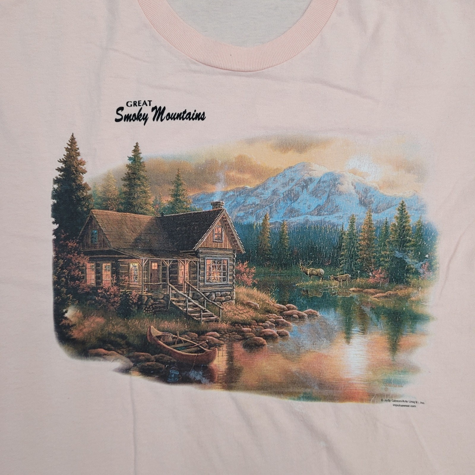 Vintage Great Smoky Mountains Shirt 2XL 25x30 Lake-View USA gallery