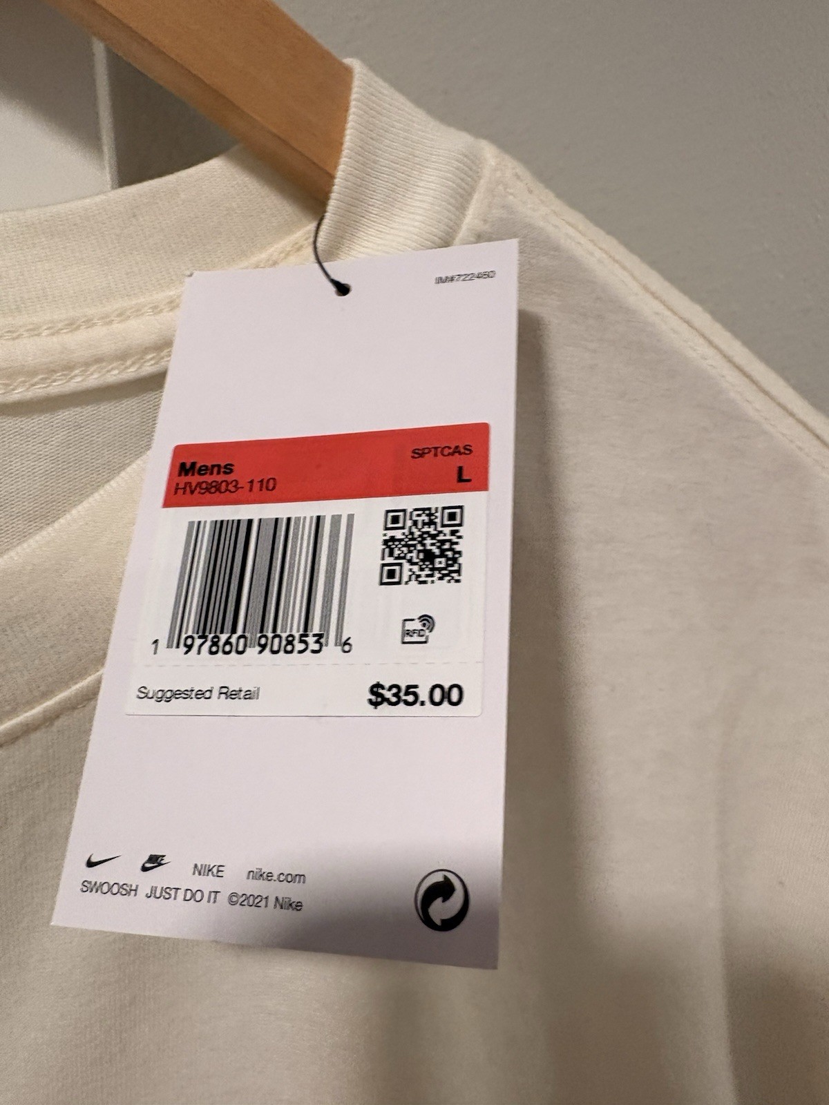 Nike Hot Waffles To Go Bowerman T-Shirt Ivory Tom Sachs HV9803-110 Men’s L NWT gallery