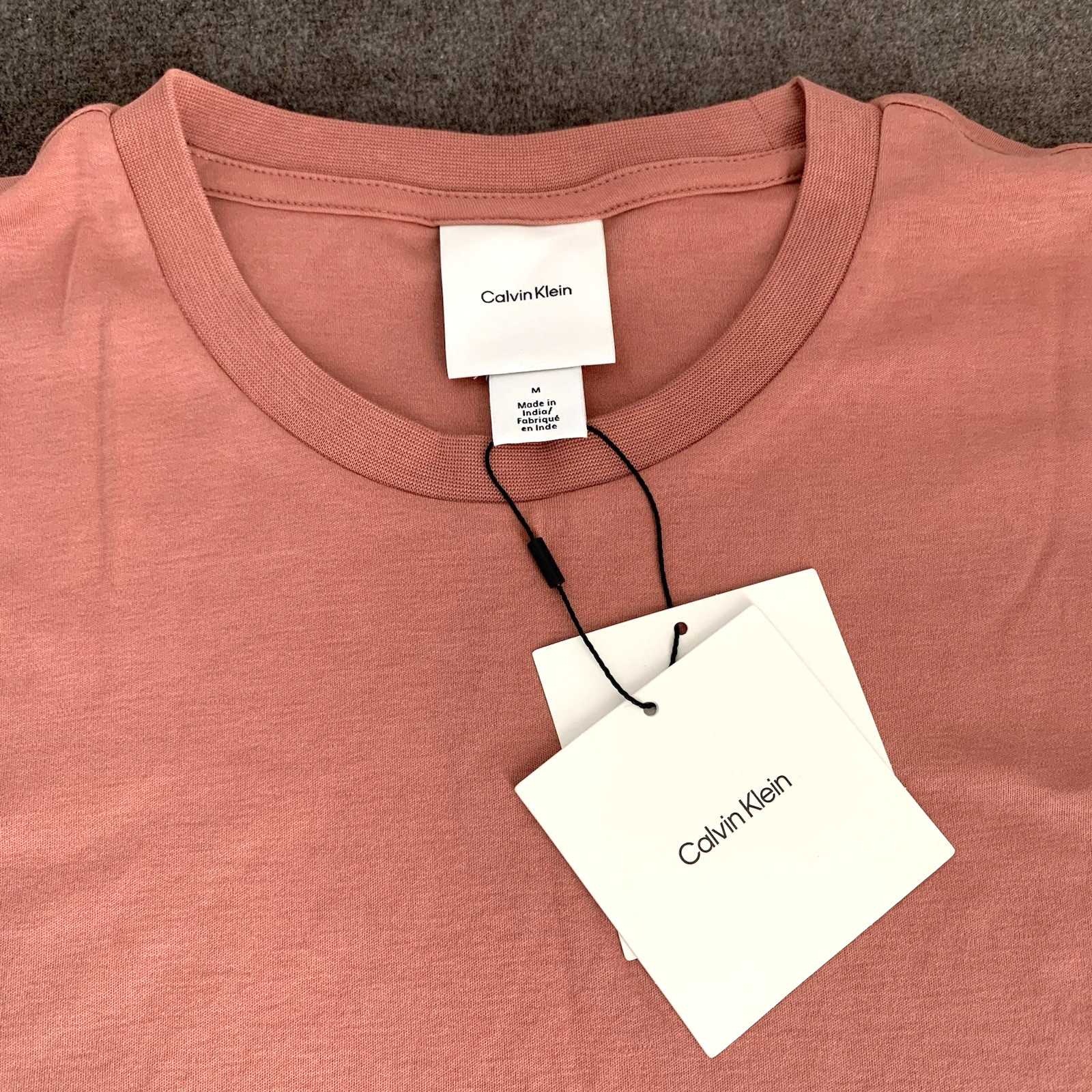 Calvin Klein Men's M Short-Sleeve Supima Cotton Soft Interlock T-Shirt Rose Red gallery