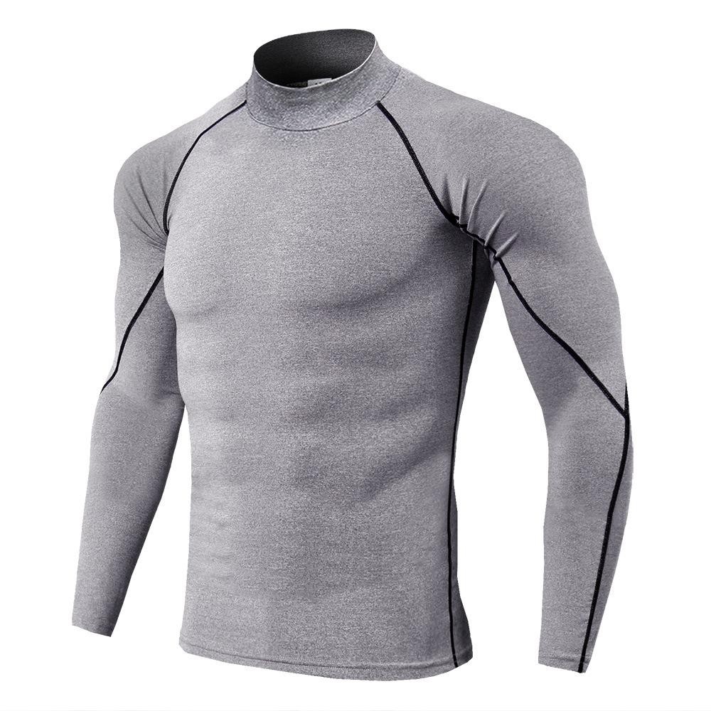 Men Compression Sport T-Shirt Quick Dry Fitness Running Gym Tight Long Sleeve gallery