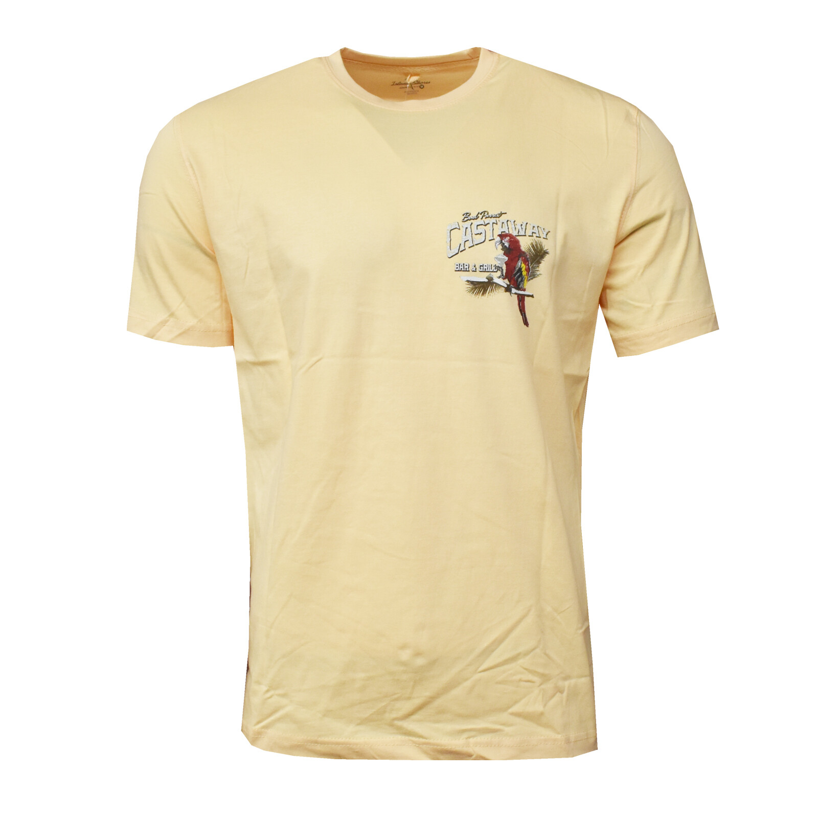 men's Cotton T-Shirt -Island Shores-"Bad Parrot Daily Castaway Bar & Grill - gallery