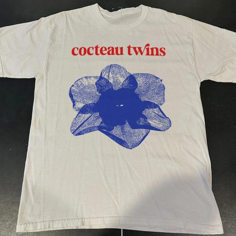 Vintage Cocteau Twins white Cotton T-Shirt Full Size BS829 gallery