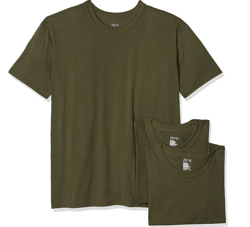 SOFFE TEE USMC olive green Army T-Shirt M280 3PK 50/50 Poly/Cotton NEW USA Made gallery