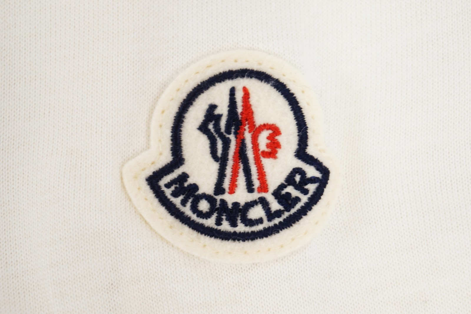 Moncler Embroidered Logo Cotton Short-Sleeve T-Shirt In White - Men's Size XXL gallery
