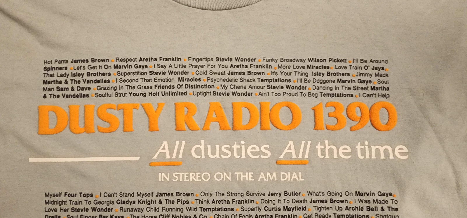 VTG 90's WCGI Dusty Radio 1390 Chicago Oldies/Motown Best 50/50 T-Shirt XL gallery