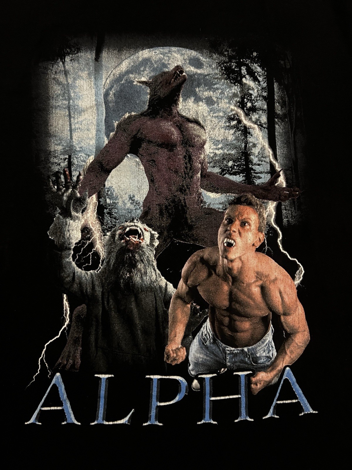 Vintage Style "ALPHA" Werewolf Movie T-Shirt SOLD OUT EVERYWHERE gallery