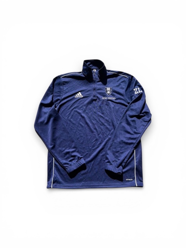 Adidas AEROREADY 1/4 Zip Training Top Men’s L Navy Blue Som United Soccer Jacket