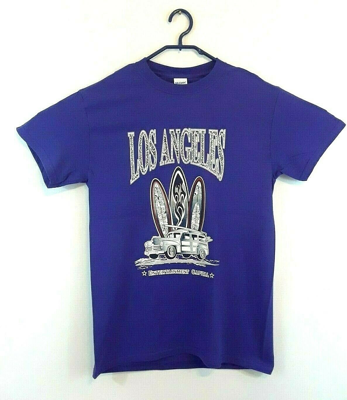 Surf Los Angeles T-Shirt Unisex Small Purple California gallery