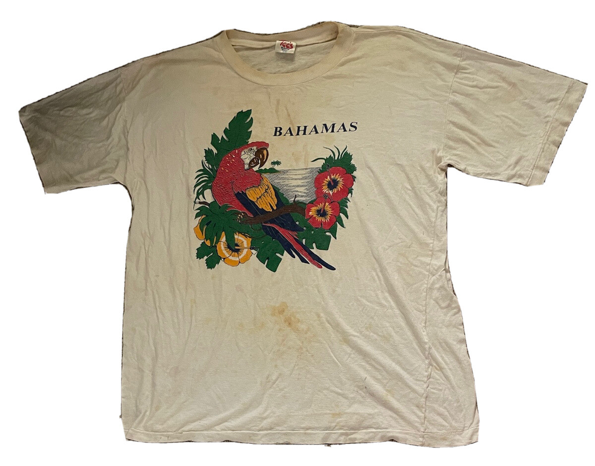 Dorsett Tees T-Shirt Adult XL White Bahama Vacation Beach Short Sleeve gallery