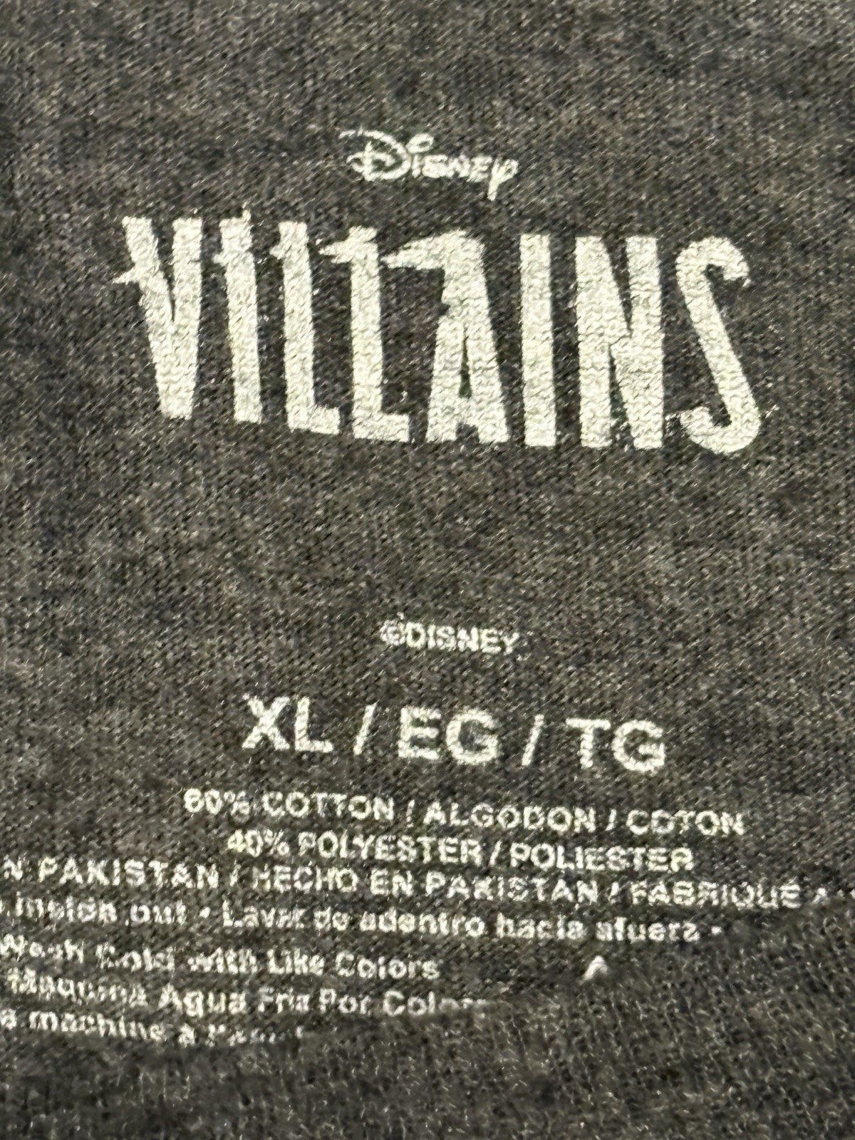 Disney Villains Gray Shirt Size XL gallery