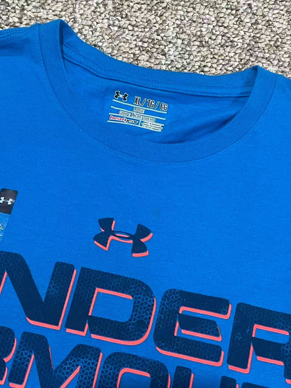 Under Armour Men HeatGear UA Wordmark Charged Cotton Loose SS Shirt (1283640) gallery