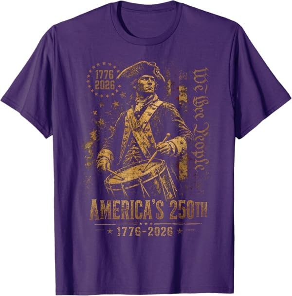 America's 250th Anniversary Revolutionary Soldiers Patriotic T-Shirt gallery