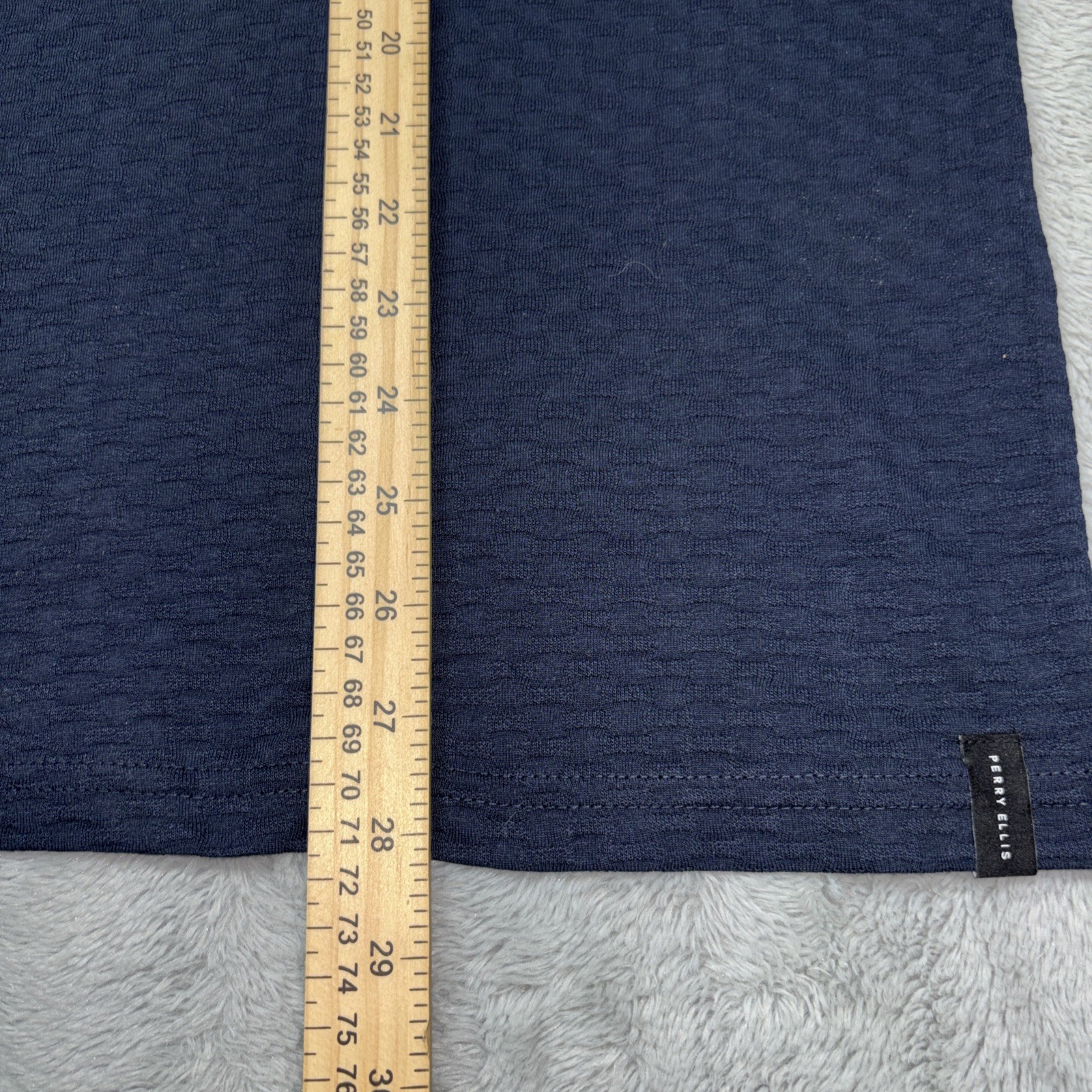 Perry Ellis T-Shirt Men's Medium M Short Sleeve Crew Neck NWT Sapphire Blue gallery