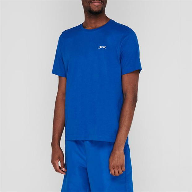 Mens Slazenger 100% Cotton Plain Crew Neck T Shirt XS S M L XL XXL 3XL 4XL BNWT gallery