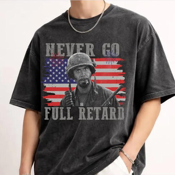 Comfort Colors Tropic Thunder Quote Shirt Vintage 4th of July Graphic Tee gallery