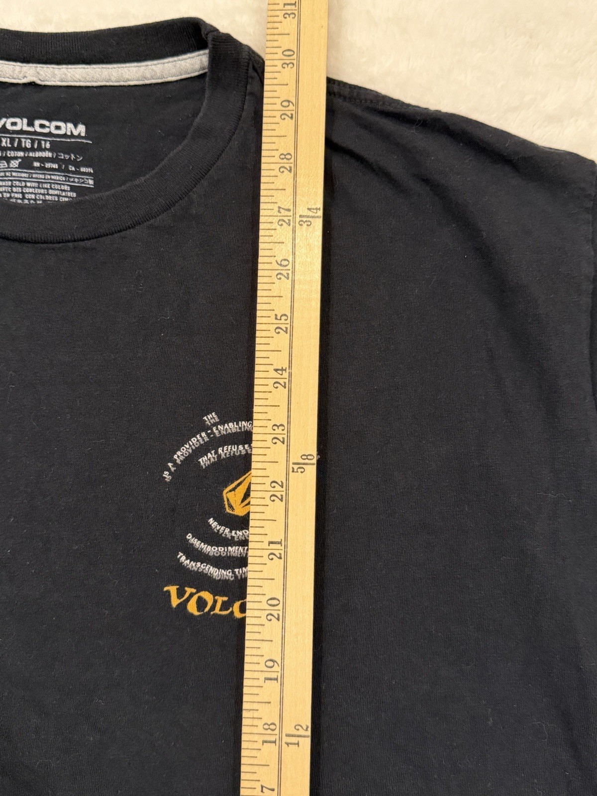 Volcom Stone Collectable Logo Black T-Shirt Men’s XL 100% Cotton Streetwear Rare gallery