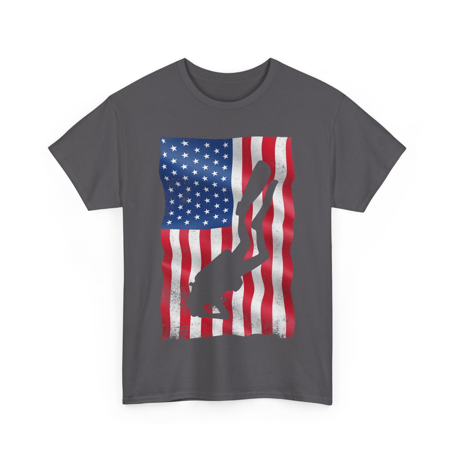 Scuba Diving Shirt, American Flag Scuba Diver Diving Lovers Women Men Shirt