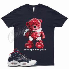Navy SMILE T Shirt for Question Mid Ftwr White Vector Red Blue