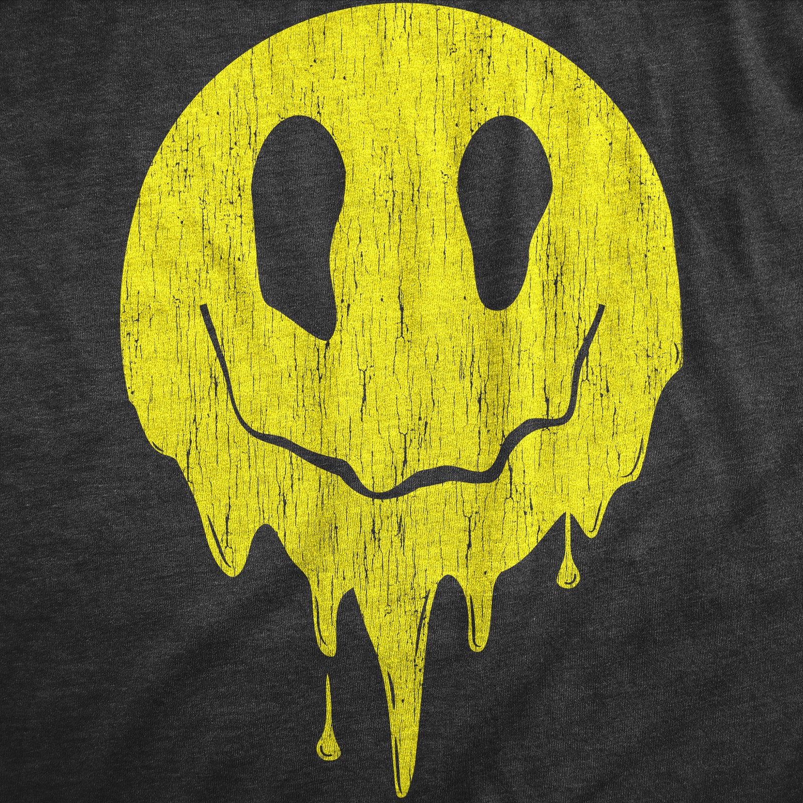 Mens Dripping Smile T Shirt Funny Melting Smiling Face Tee for Guys gallery