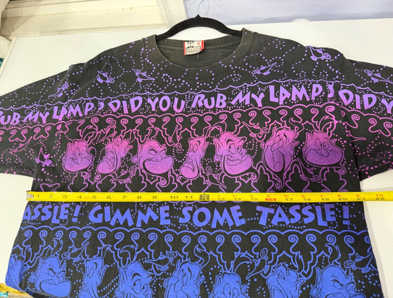 Vintage Rare 90's Disneys Aladden "Genie" AOP One size fits all T-shirt gallery