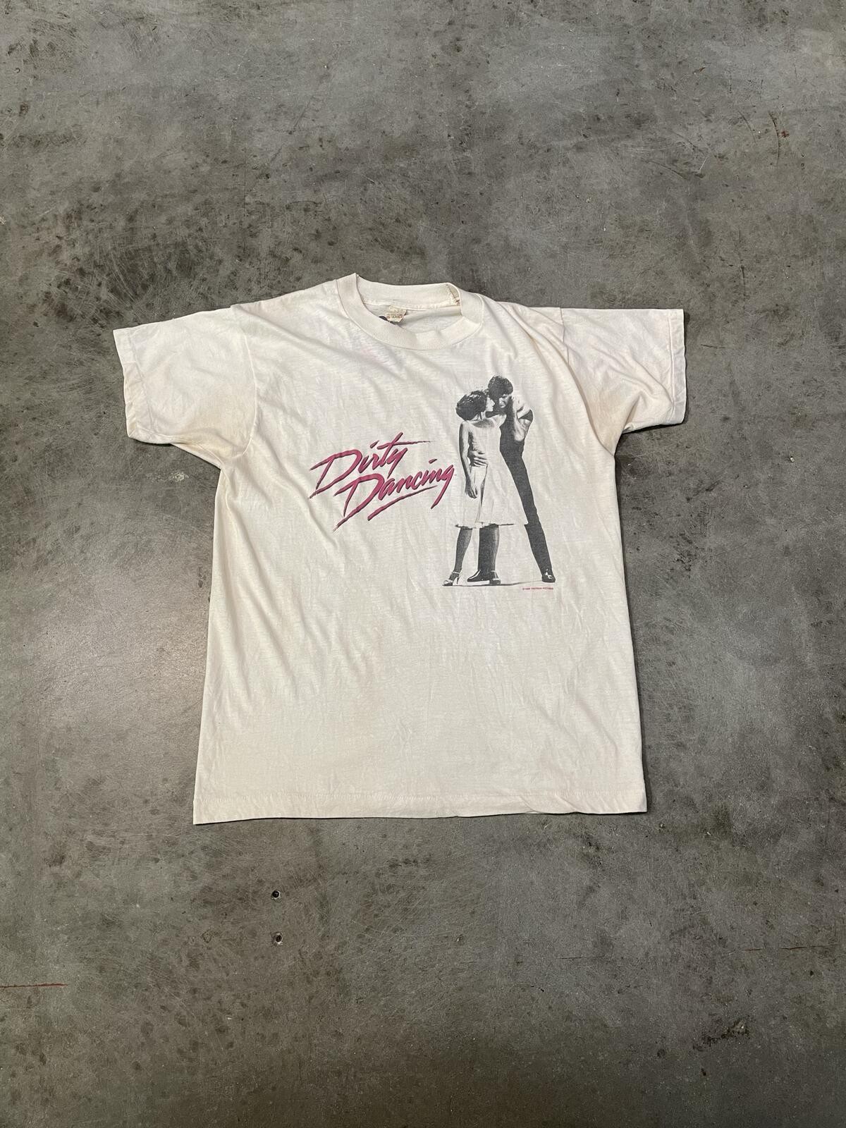Vintage 80s Dirty Dancing Distressed White Tee M 20X27 gallery