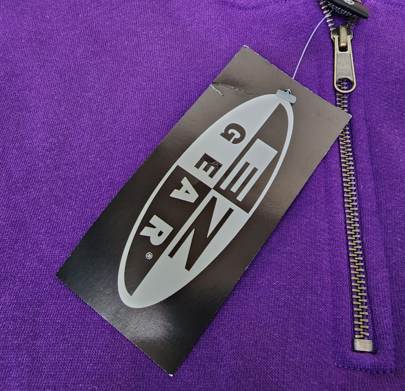 VTG 90s EZ Gear Pullover USA Essential Purple Hip-Hop Slate Mens Size Medium NWT gallery