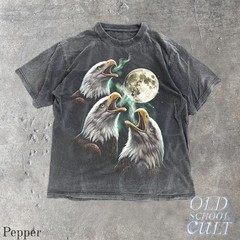 Eagle Howling Moon Vintage Comfort Tee