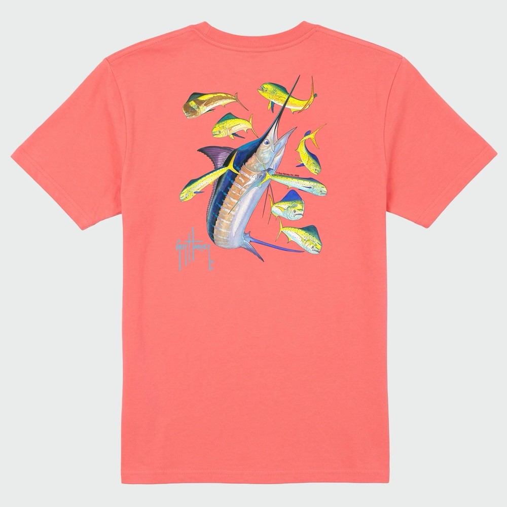 Guy Harvey OG Tee – Marlin Dorado T-shirt XL in Spiced Coral NWT