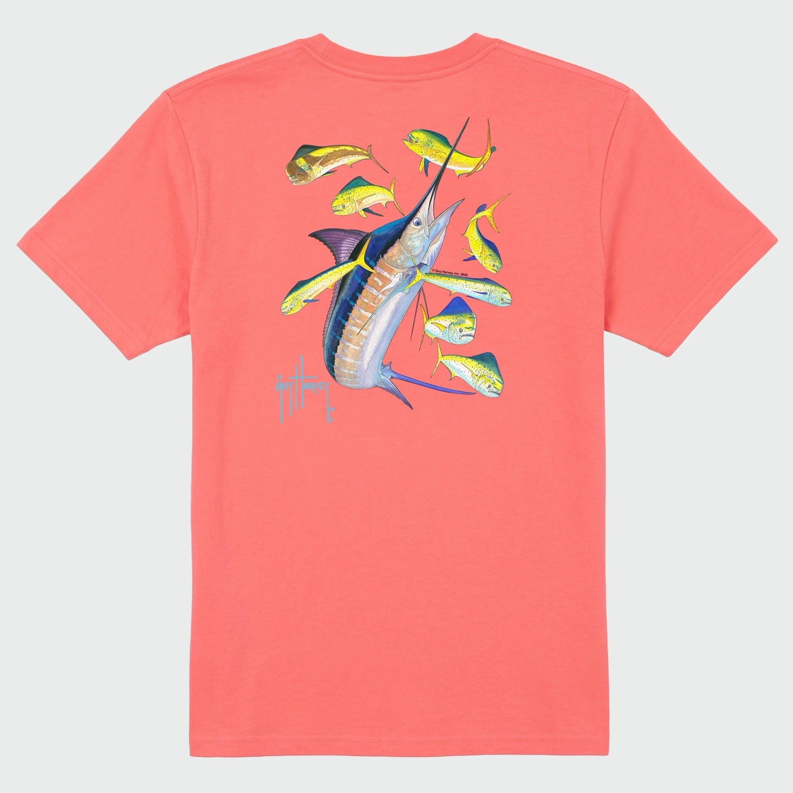 Guy Harvey OG Tee – Marlin Dorado T-shirt XL in Spiced Coral NWT