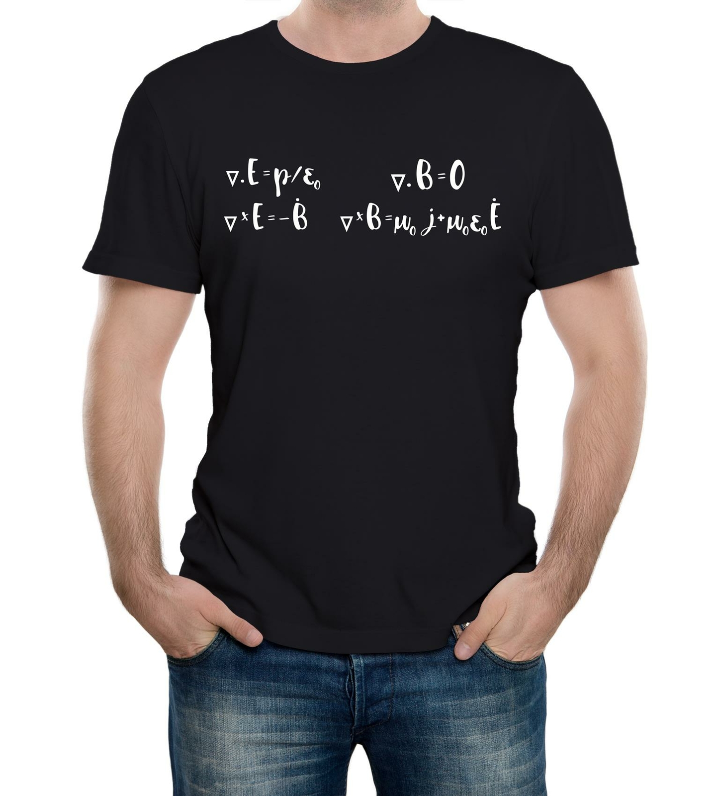 Maxwell’s Equations Mens T-Shirt Scientific Funny Electricity Physics Funny