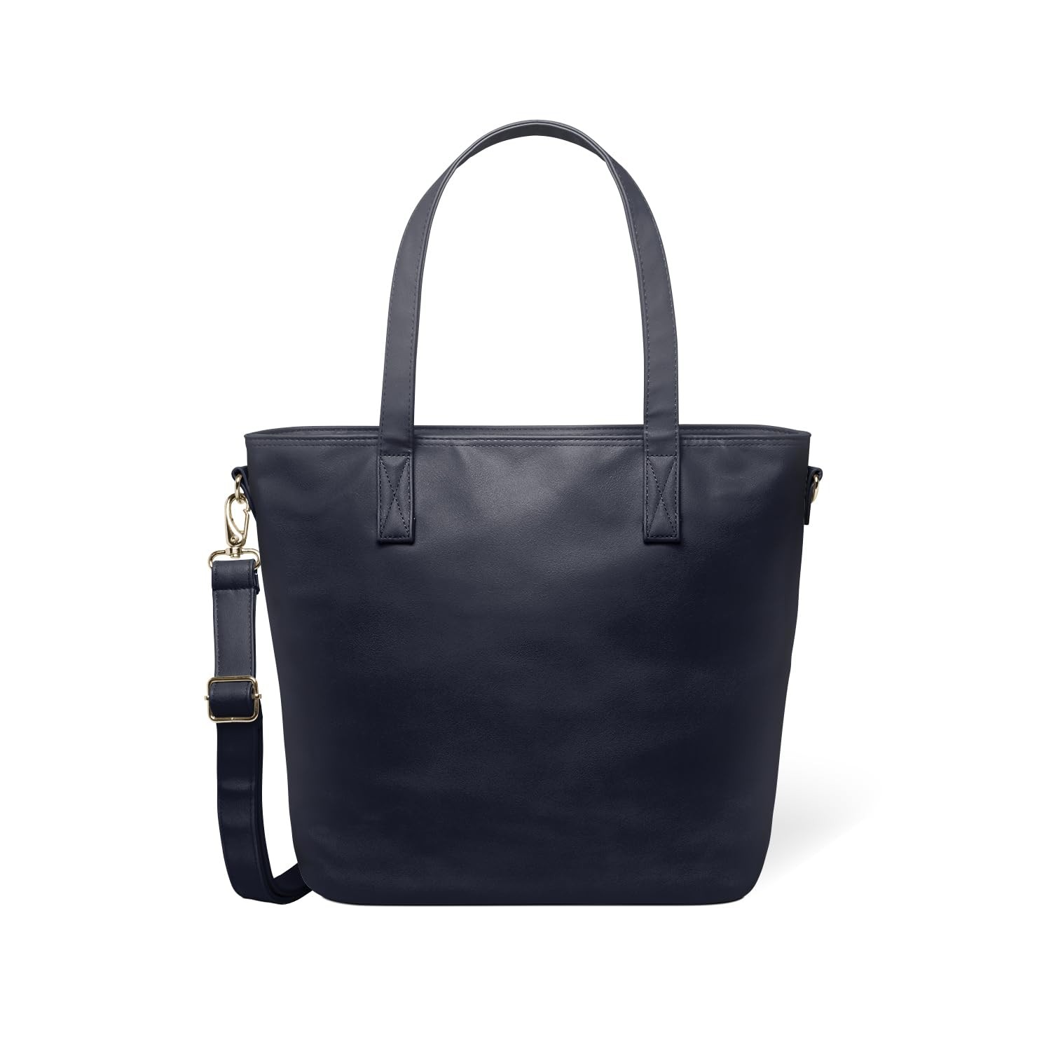 Vegan Leather Tote Bag for Women | Medium Work Purse with Compartments & Lapt…
