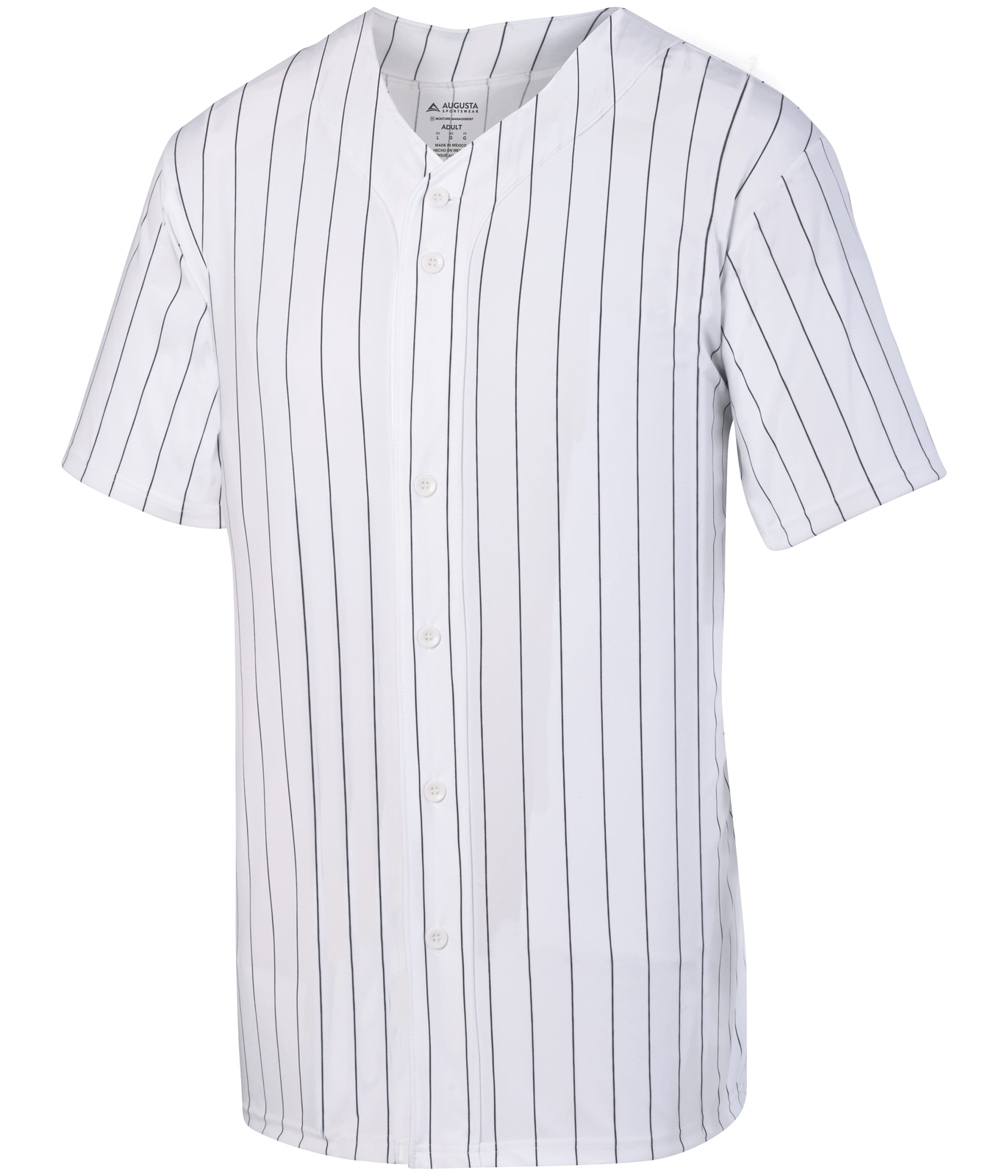 Augusta Sportswear 1685 Men's Pinstripe Full Button Baseball Jersey T-Shirt gallery