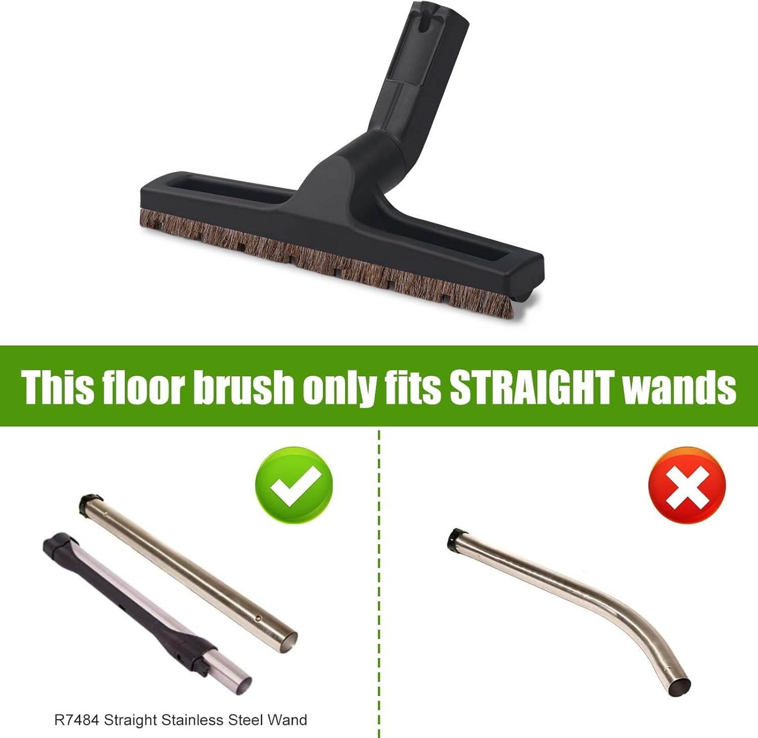 Vacuum Floor Brush 12 Inch 360 Swivel Head Compatible with E2 and E Series