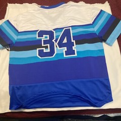 Baseball Jersey Star Multi Blue Size XXL Brand New With Tags