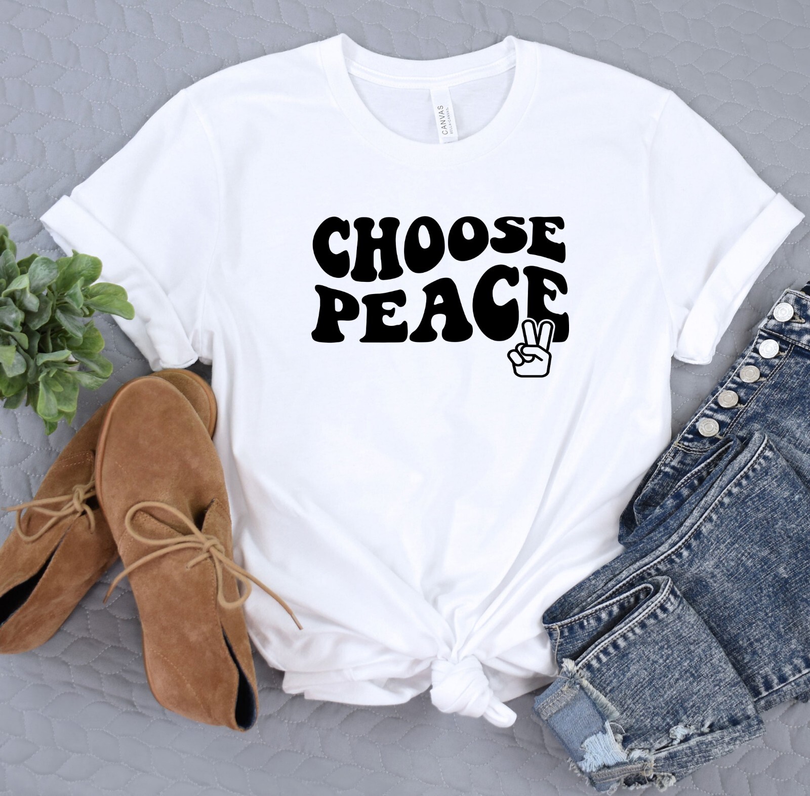 Choose Peace Shirt, No War Tshirt, Gift Tee, Activist Tshirt gallery