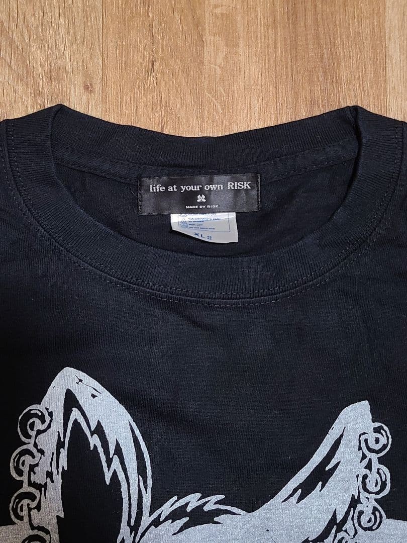 BOUNTY HUNTER x RISK Collab T-Shirt Black XL Harajuku Punk Rock Graphic Rare gallery