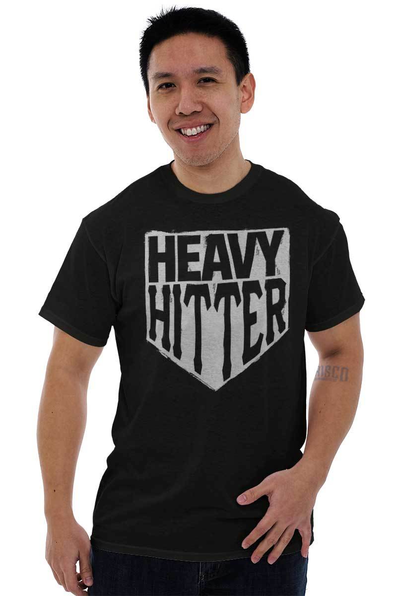 Baseball Sports Athlete Heavy Hitter Base Mens Casual Crewneck T Shirts Tees gallery